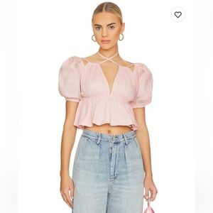 Tularosa Jeanne Top in Soft Pink